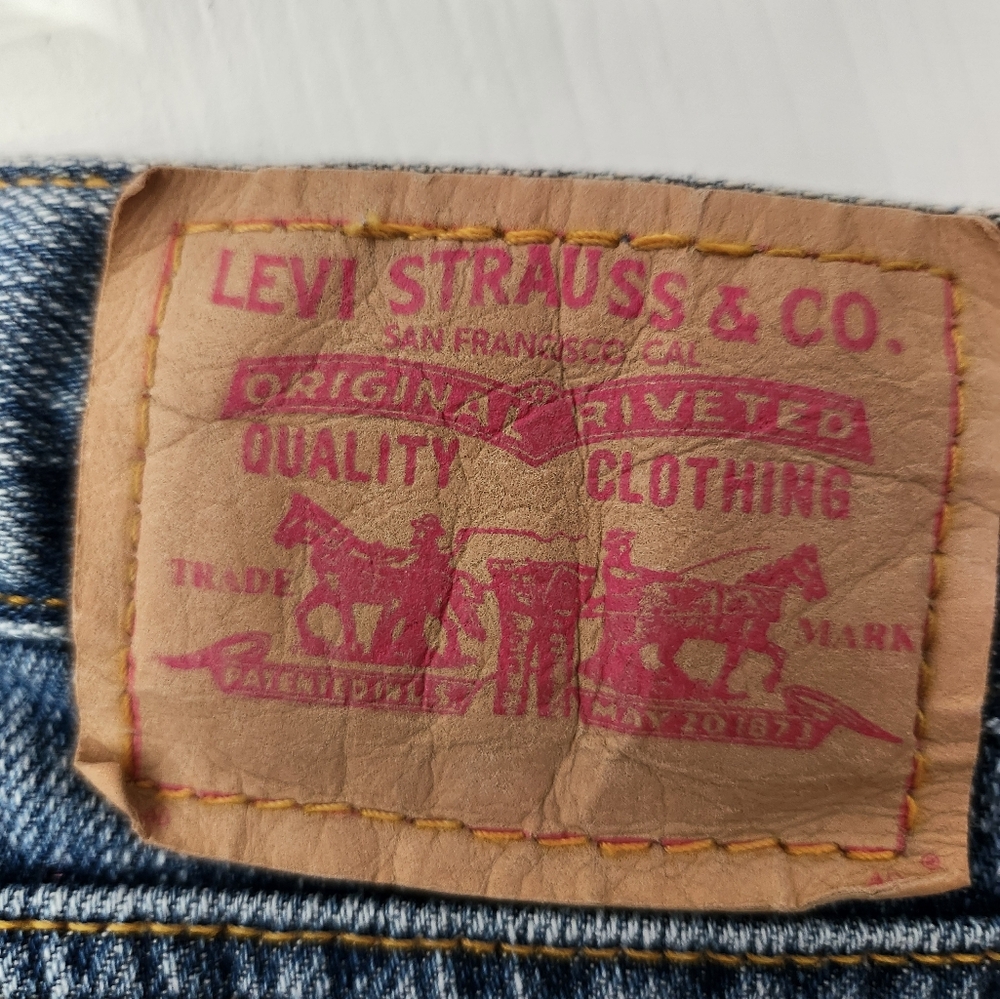 Levi's 513 Patchwork Bootcut Jeans Y2k - image 8